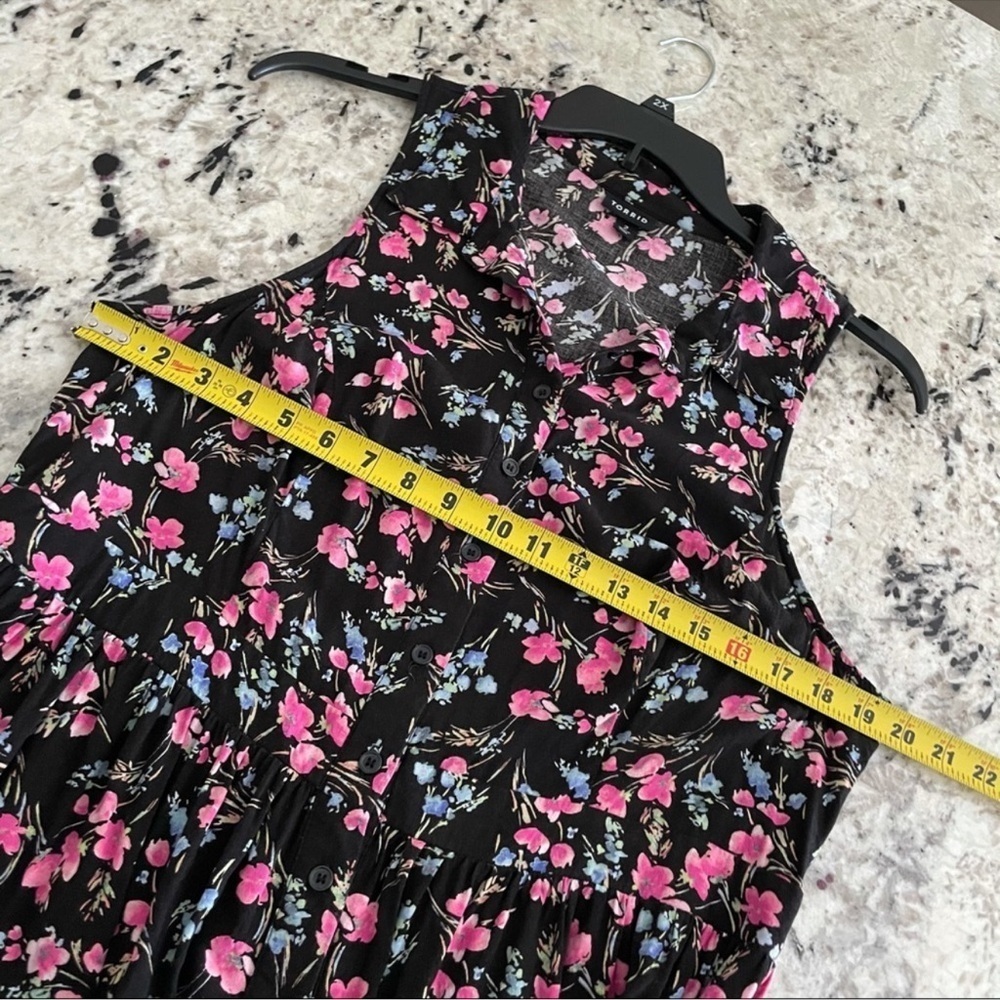 Torrid Floral Button Front Challis Dress 2X - Picture 10 of 14